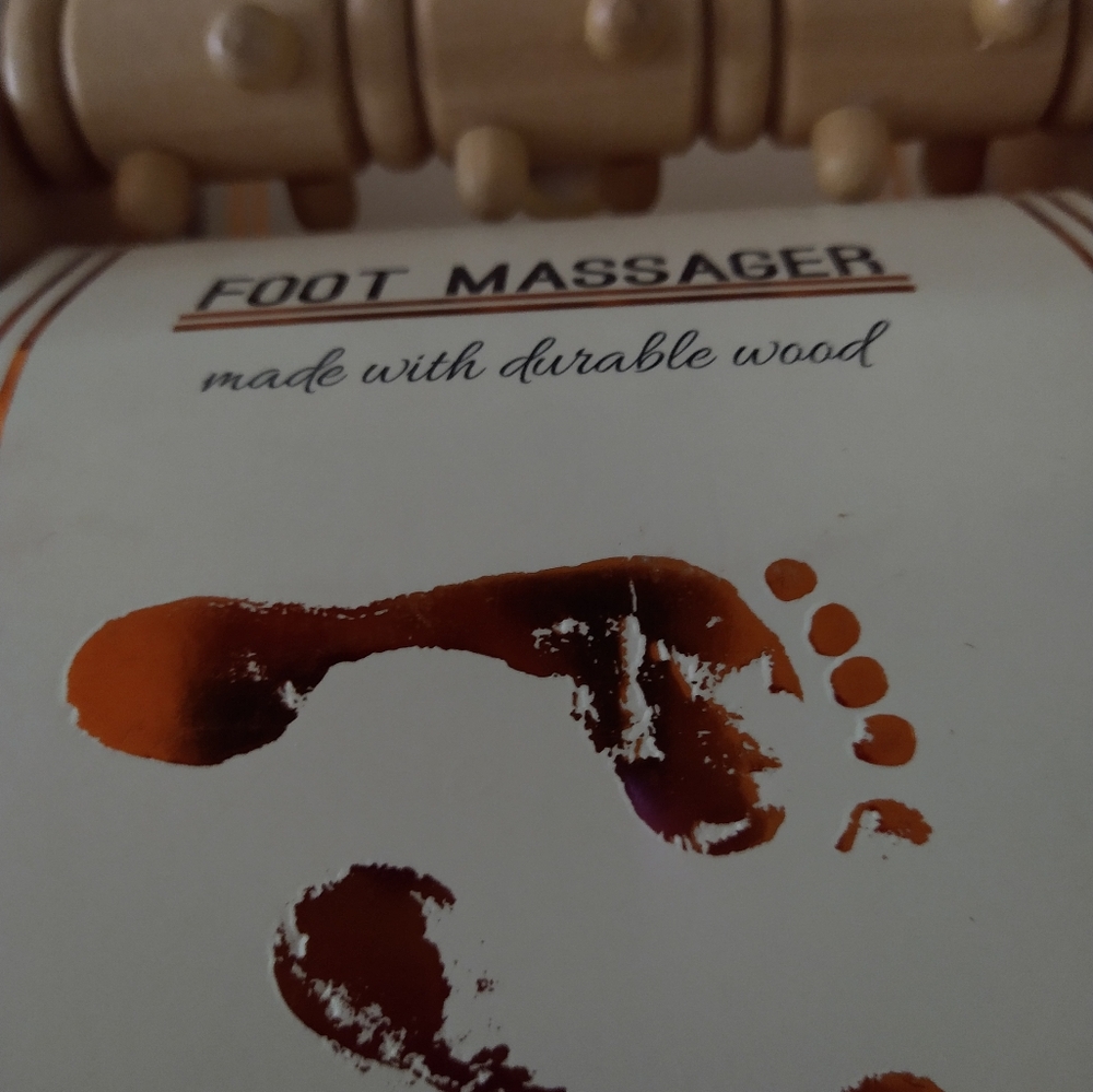 Foot massager made of wood